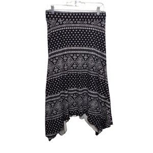 Maurice's Brand Black And White Maxi Skirt Size Large